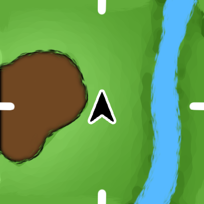 A graphic designed to look like a top down video game map. I drew it pretty badly though.